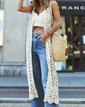 Load image into Gallery viewer, Stylish Sexy Crochet Cut-Out Design Cardigan Vest