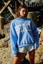 Load image into Gallery viewer, IT2594-2BEACH | Reversible Mock-neck Crop Sweatshirt