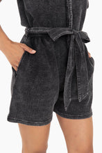 Load image into Gallery viewer, KP-12192 Mineral Wash Cotton Playsuit