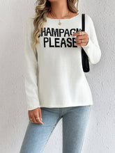 Load image into Gallery viewer, Champagne Please Slit Sweater