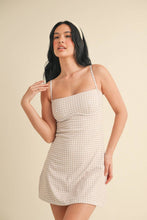 Load image into Gallery viewer, Gingham Print Sweetheart Dress