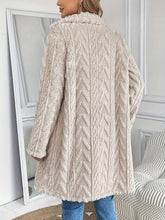Load image into Gallery viewer, ROS- RCJW04 Reversible Plush Slip Pockets Casual Long Coat