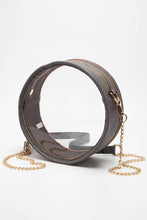 Load image into Gallery viewer, Solid Color Trim Clear Round Crossbody Bag