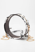 Load image into Gallery viewer, Solid Color Trim Clear Round Crossbody Bag