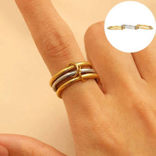 Load image into Gallery viewer, Stainless Steel Stackable Plain Band Rings Linked | 40R134