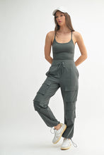 Load image into Gallery viewer, AP-7403 - Cargo Active Jumpsuit