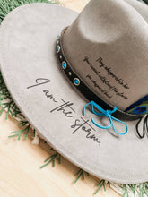 Load image into Gallery viewer, I am The Storm Burned Hat Western Hat Rancher Cowboy