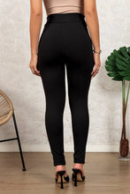 Load image into Gallery viewer, Leather Patchwork High Waist Leggings