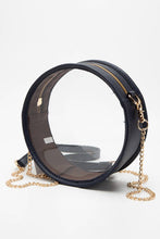 Load image into Gallery viewer, Solid Color Trim Clear Round Crossbody Bag