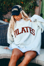 Load image into Gallery viewer, IT2594 'PILATES & YOGA' Print Reversible Mockneck Sweatshirt