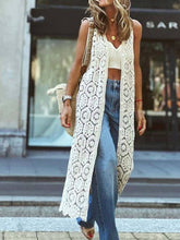 Load image into Gallery viewer, Stylish Sexy Crochet Cut-Out Design Cardigan Vest