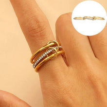Load image into Gallery viewer, Stainless Steel Stackable Plain Band Rings Linked | 40R134
