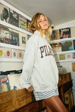 Load image into Gallery viewer, IT2594 'PILATES & YOGA' Print Reversible Mockneck Sweatshirt