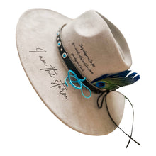 Load image into Gallery viewer, I am The Storm Burned Hat Western Hat Rancher Cowboy