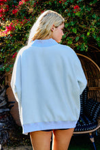 Load image into Gallery viewer, IT2594 'PILATES & YOGA' Print Reversible Mockneck Sweatshirt