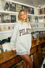 Load image into Gallery viewer, IT2594 'PILATES & YOGA' Print Reversible Mockneck Sweatshirt