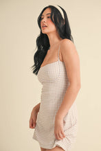 Load image into Gallery viewer, Gingham Print Sweetheart Dress