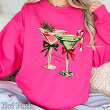 Load image into Gallery viewer, Holiday Martini Christmas Sweatshirt | Gildan