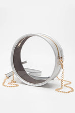 Load image into Gallery viewer, Solid Color Trim Clear Round Crossbody Bag
