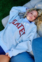 Load image into Gallery viewer, IT2594 'PILATES & YOGA' Print Reversible Mockneck Sweatshirt