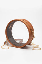 Load image into Gallery viewer, Solid Color Trim Clear Round Crossbody Bag