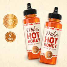 Load image into Gallery viewer, Mike's Hot Honey | Original | 6-pack | 12oz | Squeeze Bottle