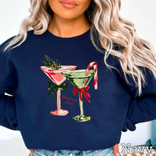 Load image into Gallery viewer, Holiday Martini Christmas Sweatshirt | Gildan