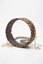 Load image into Gallery viewer, Solid Color Trim Clear Round Crossbody Bag