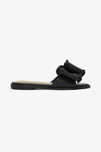 Load image into Gallery viewer, RESORT STAY - Raffia Bow Sandals, Beach Slide, Summer Flat