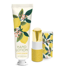 Load image into Gallery viewer, Lemon Tree Lip Balm & Hand Lotion Set