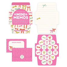 Load image into Gallery viewer, Put a Bow on It Mini Memos with Stickers