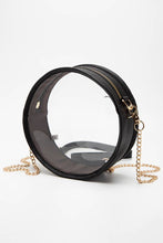 Load image into Gallery viewer, Solid Color Trim Clear Round Crossbody Bag

