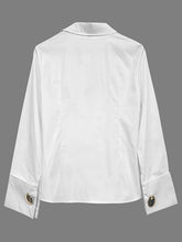 Load image into Gallery viewer, Long Sleeves Loose Buttoned Solid Color Lapel Blouses&amp;Shirts Tops
