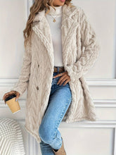 Load image into Gallery viewer, ROS- RCJW04 Reversible Plush Slip Pockets Casual Long Coat
