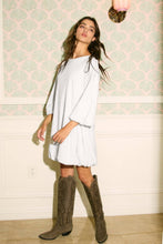 Load image into Gallery viewer, D4407 Puff-sleeve Relaxed Bubble Hem Mini Dress
