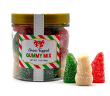 Load image into Gallery viewer, Christmas Candy Sugar Stacks - Sanded Gummy Trees &amp; Snowmen
