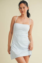 Load image into Gallery viewer, Gingham Print Sweetheart Dress
