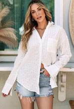 Load image into Gallery viewer, Crinkle White Boho Blouse
