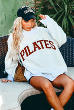 Load image into Gallery viewer, IT2594 'PILATES &amp; YOGA' Print Reversible Mockneck Sweatshirt

