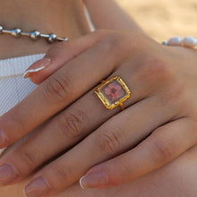 Load image into Gallery viewer, IMMORTAL FLOWER STAINLESS STEEL RINGS FOR WOMEN_CWAJE0610
