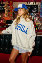 Load image into Gallery viewer, IT2594-DRINKS Booze Print Reversible Mock Neck Sweatshirt
