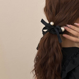 PEARL DECORATION SCRUNCHIES ELASTIC HAIR TIES_CWAHA07283