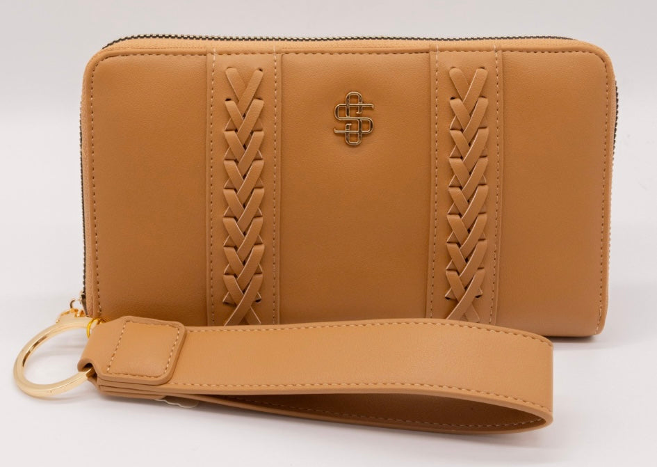 SIM-LEATHER WALLET W/STRAP-ASSORTED