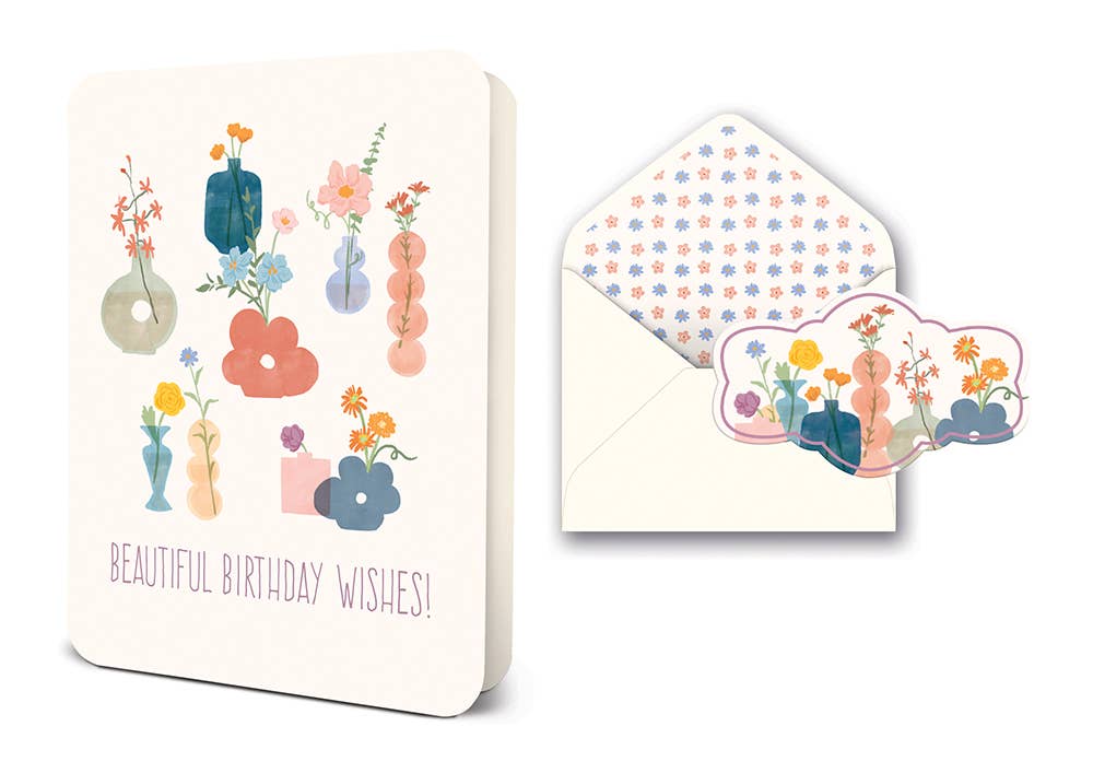 Beautiful Birthday Wishes Deluxe Greeting Card