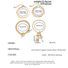 Load image into Gallery viewer, SNAKE BONE CHAIN VINTAGE KEY BRACELET NECKLACE_CWAJE1148
