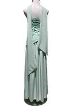 Load image into Gallery viewer, Effortless asymmetrical strapless evening dress w scarf
