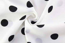 Load image into Gallery viewer, Tube White Polka Dot Mini Dress With Flowy Scarf
