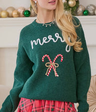 Load image into Gallery viewer, MERRY GREEN SWEATER
