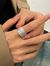 Load image into Gallery viewer, Adjustable Hollow Sequined Solid Color Rings Accessories
