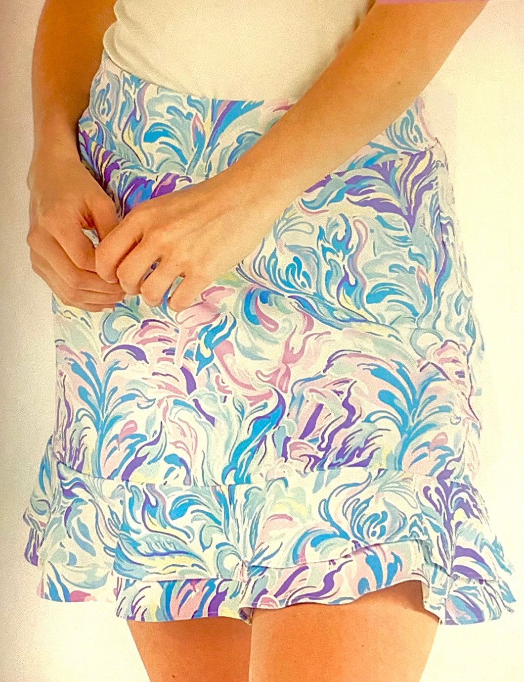 SIMPLY SOUTHERN PP 0125 WATER COLOR SKORT